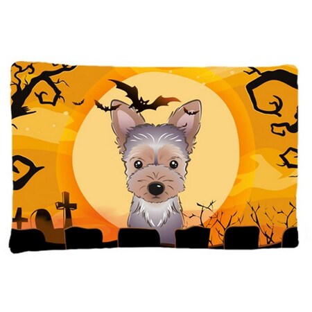 Carolines Treasures Halloween Yorkie Puppy Fabric Standard Pillowcase BB1790PILLOWCASE